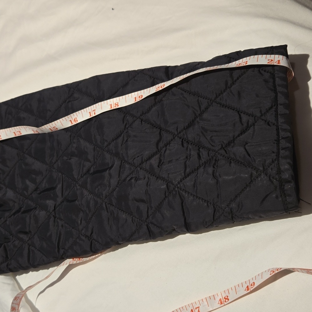 Lauren Ralph Lauren Black Quilted Long Jacket with Purple Lined Hood. 1X - Picture 8 of 16
